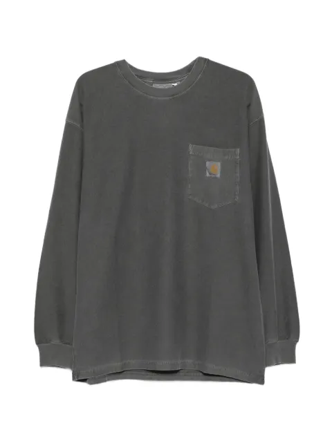 Carhartt WIP logo-patch pocket T-shirt Grey I036862