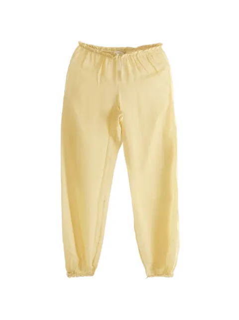 Paloma Wool Weza sheer silk-blend trousers Yellow TO6207620