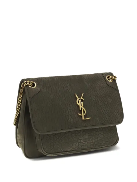Saint Laurent Niki leather shoulder bag Green 633178AAEEL