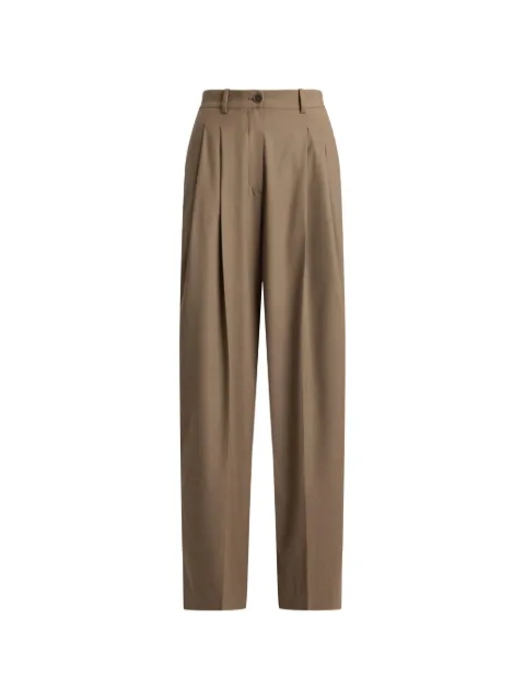 Ralph Lauren Collection Clarice pleated wool trousers Brown 290P25484
