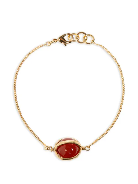 Jil Sander stone-pendant chain bracelets Gold J11UY0149P9376