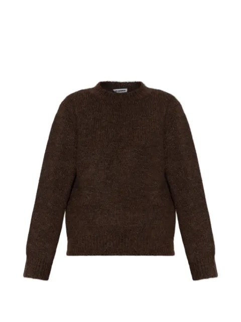 Jil Sander ribbed-knit crew-neck sweater Brown J02GP0298J14523