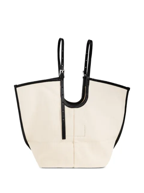 AllSaints Ara buckled-strap tote bag Neutrals W373XE