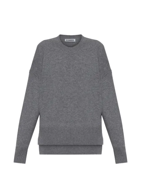 Jil Sander stepped-hem sweater Grey J02GP0013J13206