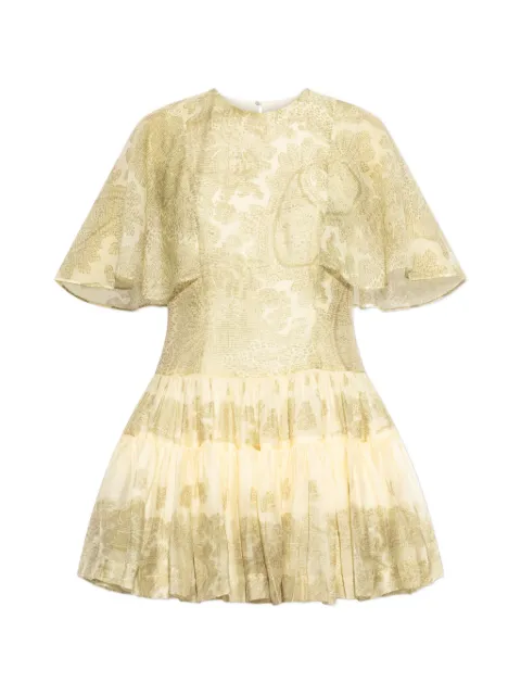AllSaints Yanna paisley-print mini dress Green W146DE
