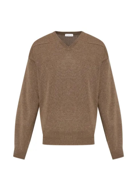 Jil Sander V-neck knitted sweater Brown J22GP0285J14851