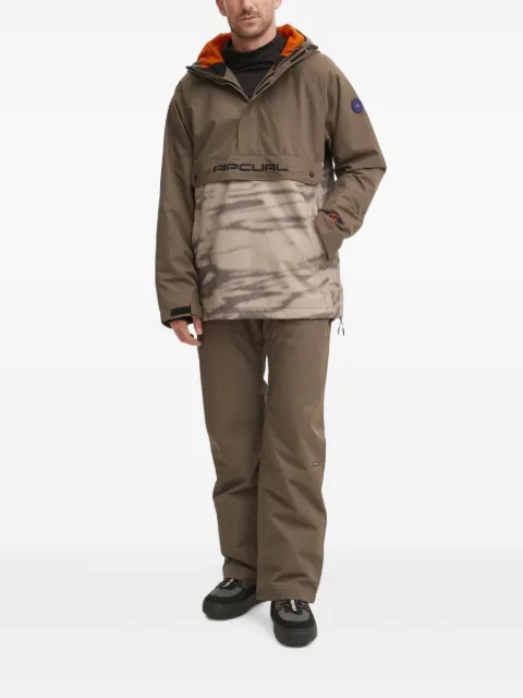 Rip Curl Base logo-patch ski pants Brown 008MOU