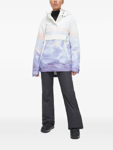 Rip Curl Anti Series mountain-print ski jacket White 002WOU