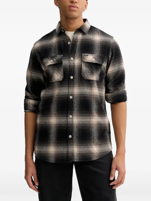 Rip Curl check-pattern flap-pocket shirt Black 00JMSH