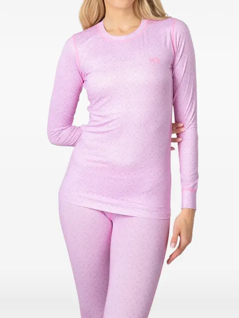 Kari Traa Fryd geometric-pattern long-sleeve base layer Purple 622926
