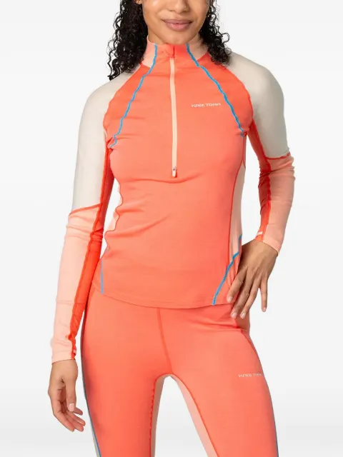 Kari Traa panelled half-zip top Orange 623666