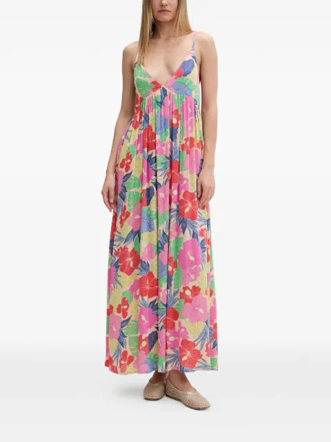 Rip Curl Party Pack floral-print spaghetti-strap maxi dress Neutrals 08VWDR