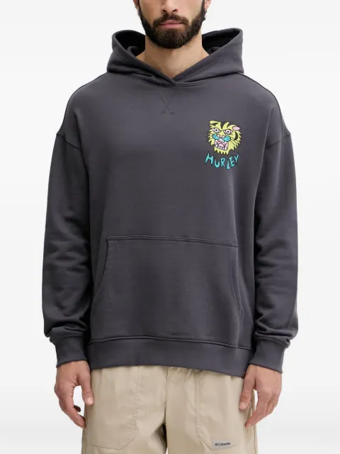 Hurley tiger-print hoodie Grey MFTEUET0002