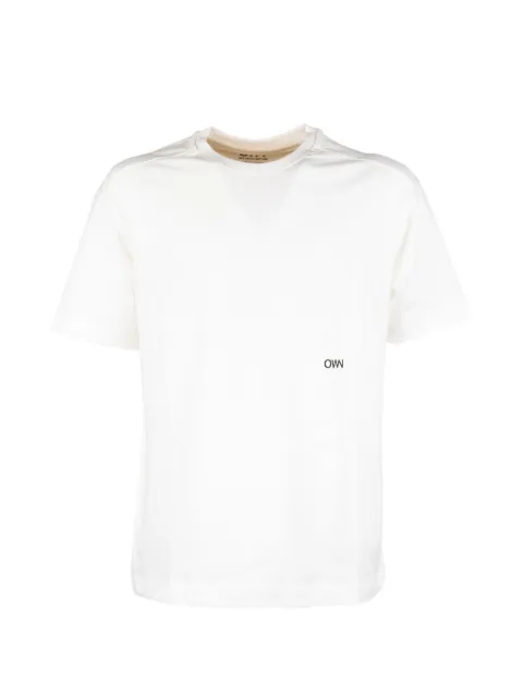 OWN logo-detail short-sleeve T-shirt Neutrals MTS200105