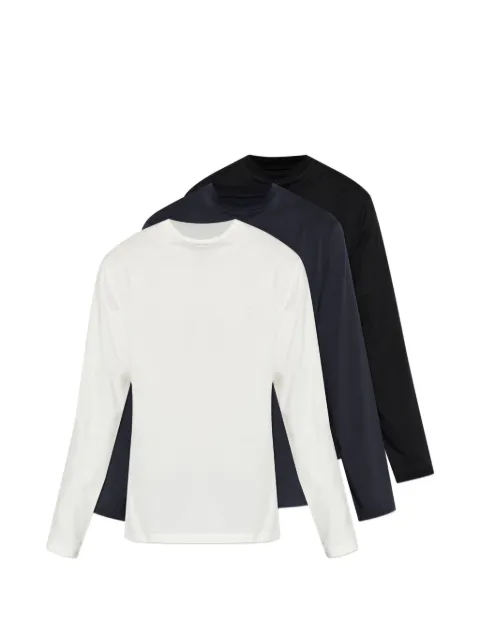 Jil Sander logo-embroidered long-sleeve T-shirt White J22GC0271JTN254