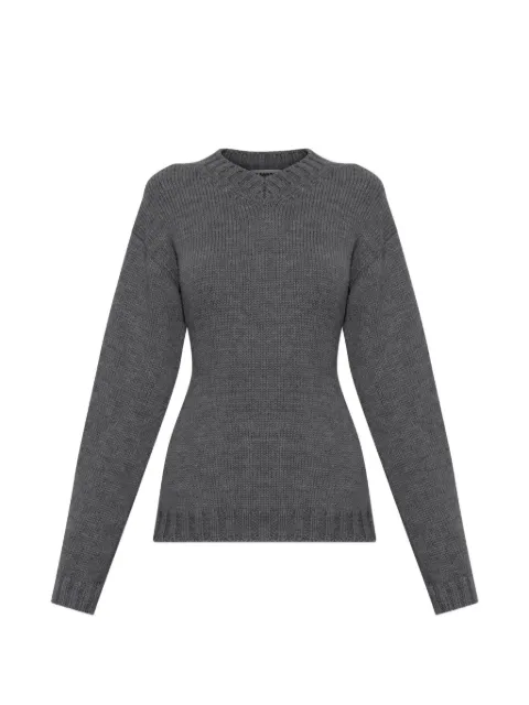 Jil Sander ribbed-knit V-neck sweater Grey J02GP0259J14866