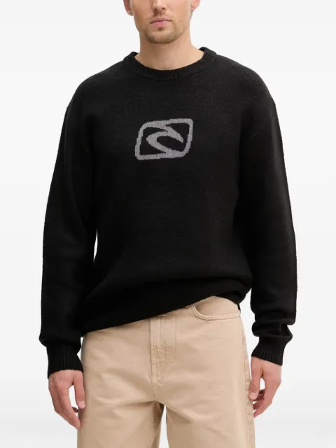 Rip Curl Inner Visions logo-intarsia sweater Black 00PMKN