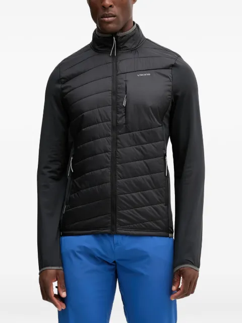 Viking quilted panel-detail jacket Black 750270718