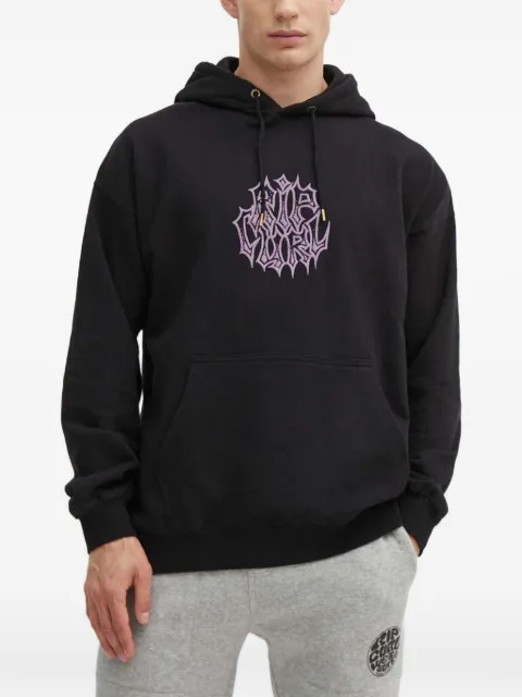 Rip Curl logo-print drawstring hoodie Black 04FMFL