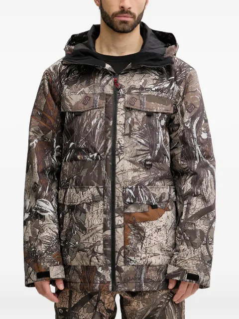 Rip Curl Pinna graphic-print hooded jacket Brown 00IMOU