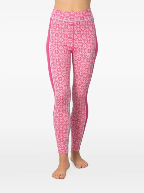 Kari Traa Rose fair-isle base layer leggings Pink 622873