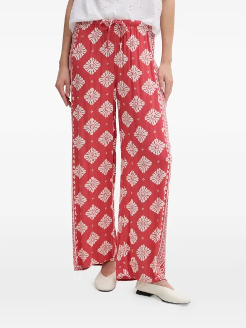 Rip Curl Ventura floral-print drawstring palazzo pants Red 05WWPA
