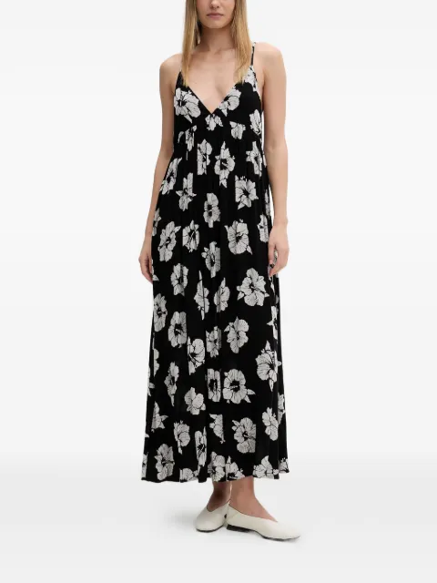 Rip Curl Party Pack floral-print spaghetti-strap maxi dress Black 08VWDR