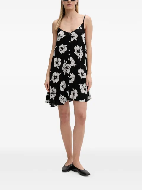 Rip Curl Party Pack floral-print button-front mini dress Black 08UWDR