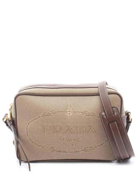 Prada Pre-Owned 2010-2026 Jacquard Logo Camera Bag crossbody bag Grey 1JY9P05WWK1TISDQ