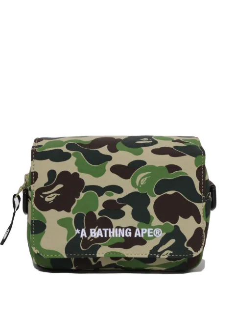 A BATHING APE® ABC Camo messenger bag Green 001SGM301004M