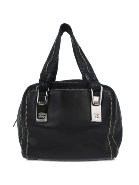 CHANEL Pre-Owned 2003 CC turn-lock tote bag Black 177800