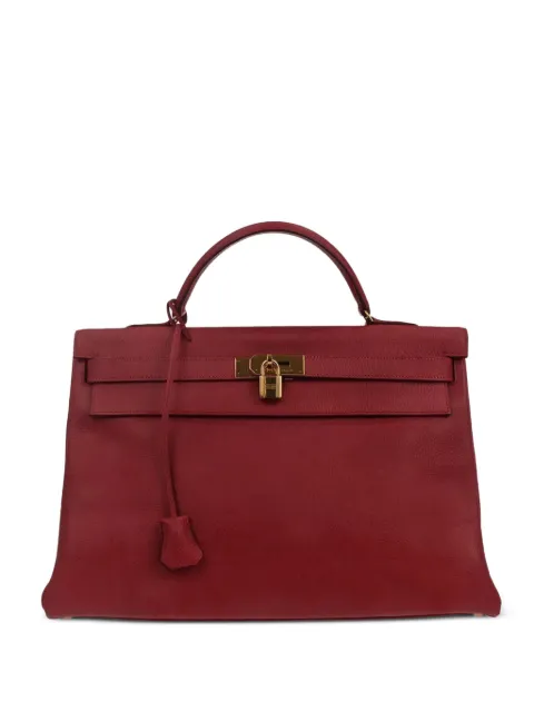 Hermès Pre-Owned 1999 40 Kelly Retourne tote bag Red 187212