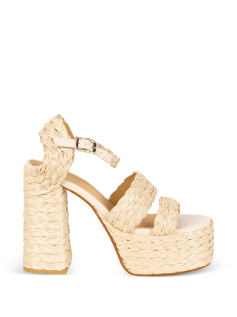 Castañer Fresa braided heeled sandals Neutrals FRESA258