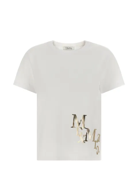 'S Max Mara Edile logo-print T-shirt Neutrals 2619971033600