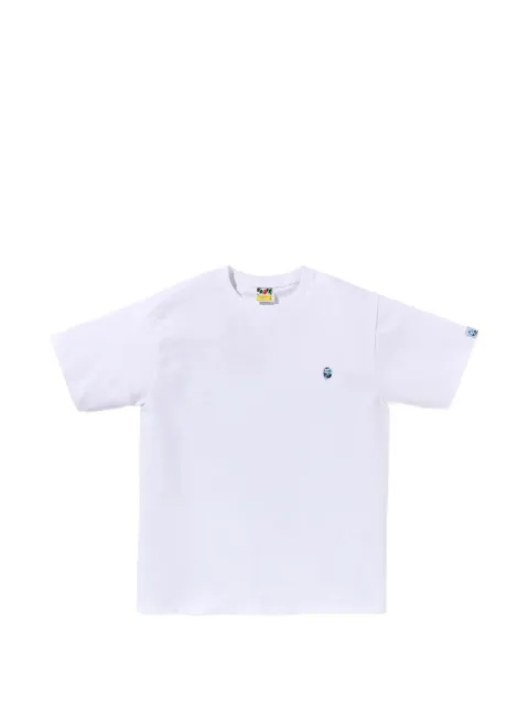 A BATHING APE® logo-print cotton T-shirt White 001TEM301012M