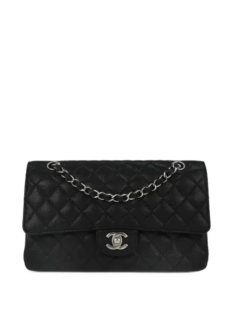 CHANEL Pre-Owned 2014 double flap shoulder bag Black 187235