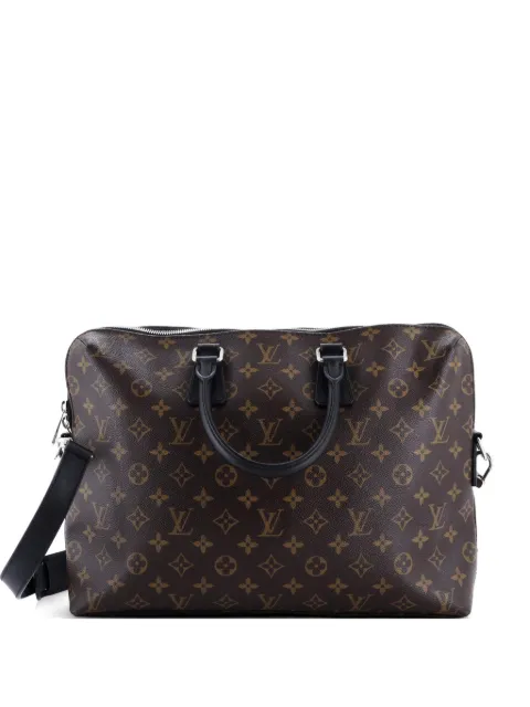 Louis Vuitton Pre-Owned Porte-Documents Jour Bag Macassar Monogram Canvas business bag Brown BVCP5QRPKSLOMP60