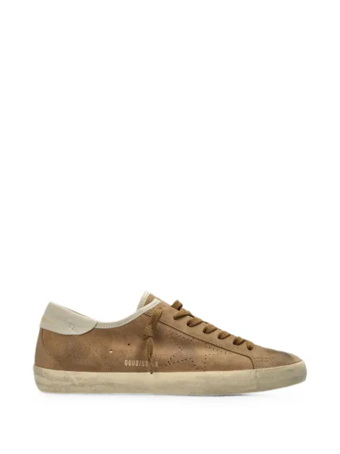 Golden Goose Super-Star distressed sneakers Brown GMF01077F008593
