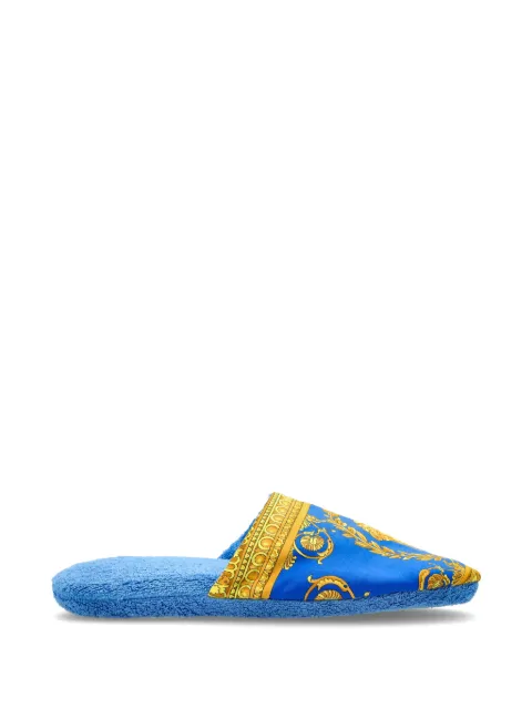 Versace Home Medusa Barocco-print slippers Blue ZSLB00002ZCOSP052