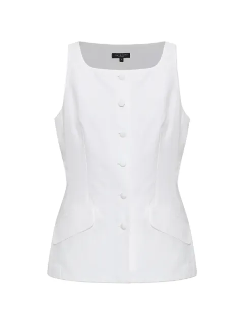 rag & bone button-up sleeveless jacket White RAJ526P4MTA