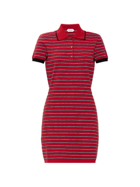 Versace Greca-pattern striped mini dress Red 10256911A18329