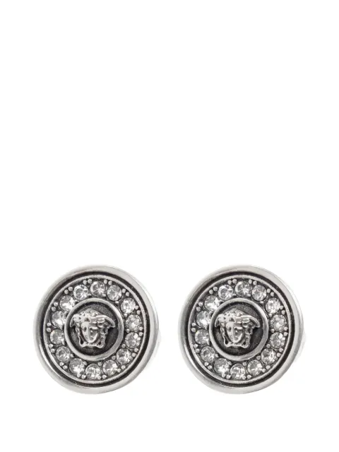 Versace Medusa crystal-embellished earrings Silver 10261191A00621