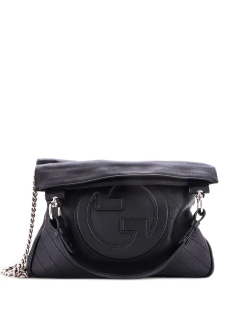 Gucci Pre-Owned Blondie NM Diagonal Quilted Leather Small tote bag Black 7Y54KNXC4GNJH0DJ