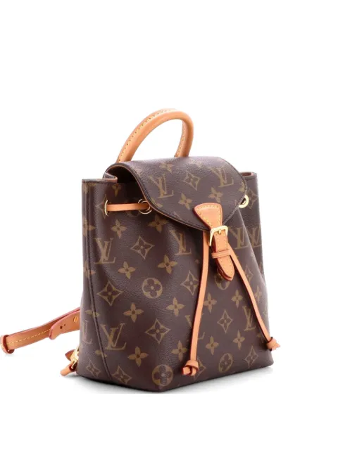 Louis Vuitton Pre-Owned Montsouris NM Monogram Canvas BB backpack Brown RZQ0BVD0H522XJNC