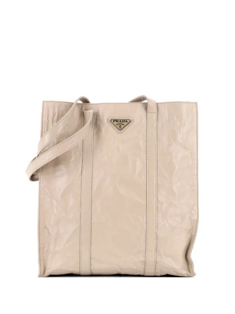 Prada Pre-Owned Shopper Nappa Antique Medium tote bag Neutrals 5OJWS4VGUQ6SAL1L