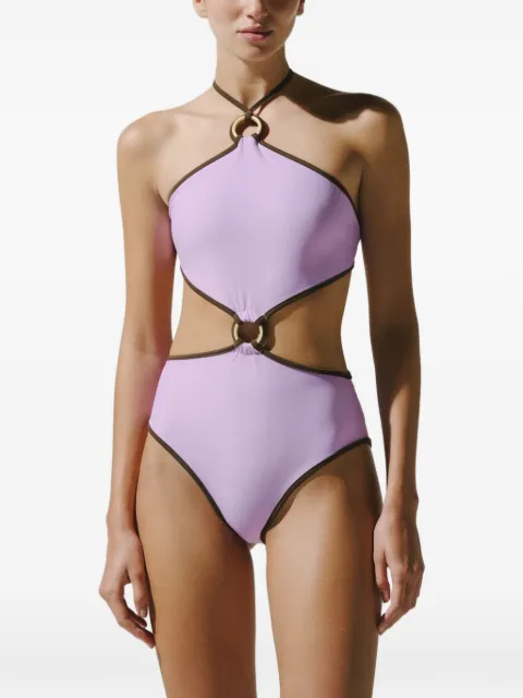 Baobab Kara cutout swimsuit Purple 6530774