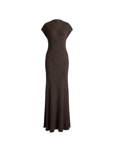 Ralph Lauren Collection Windi rib-knit maxi dress Brown 290P23413