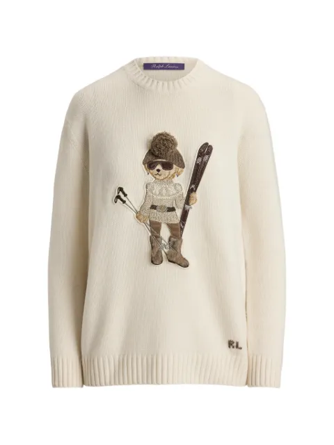 Ralph Lauren Collection Polo Bear cashmere sweater Neutrals 290P25669