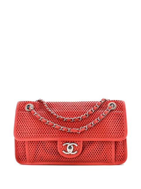 CHANEL Pre-Owned Up In The Air Flap Bag Perforated Leather Medium shoulder bag Red OOCVROWZ1X7C96BF