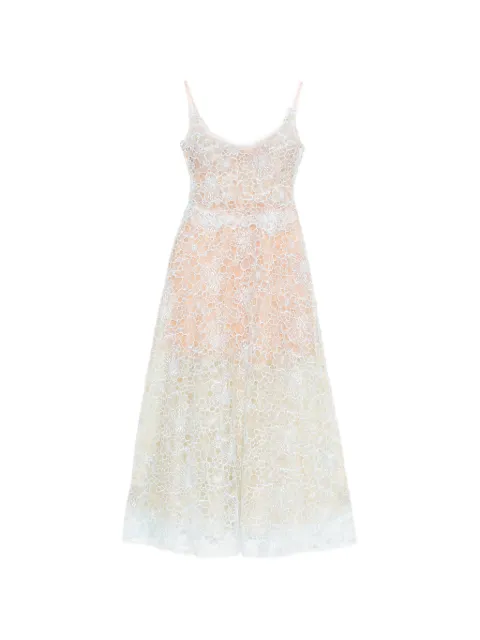 MONTSAND floral-lace midi dress Green D297